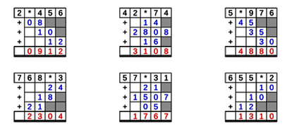 30_34 Multiplikation Rattenschwanz-kurz vierstellig