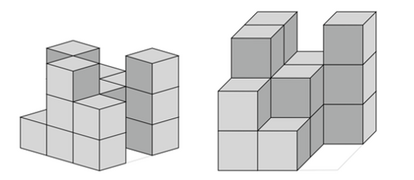 80_33 Geometrie Würfel Bauplan 3x3x3